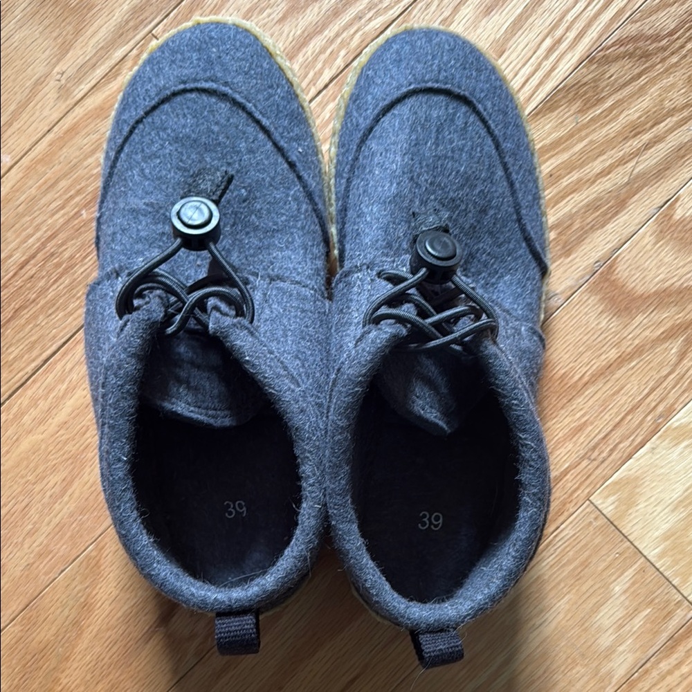 Gray Moccasin Slip-On Shoes with Comfort Design